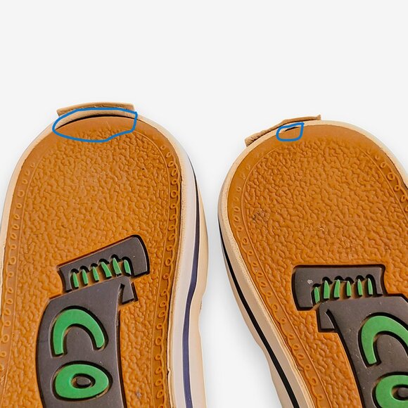 Coach Folly Signature C Sneakers Brown/Green Stripe & Blue Purple Heel Womenโs 8 - Picture 15 of 16